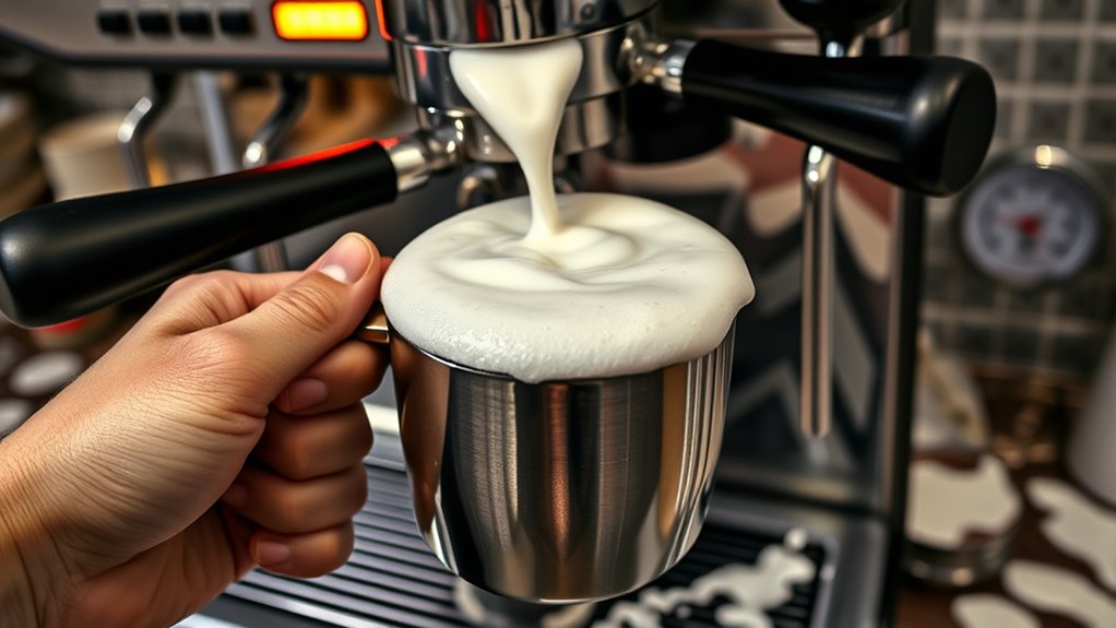 cappuccino foam heat splitting