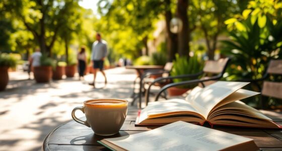 choosing coffee or walking