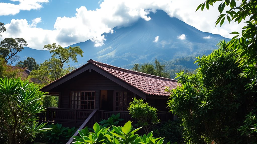 coffee mountains lush scenery