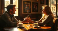 coffee shop romantic moments
