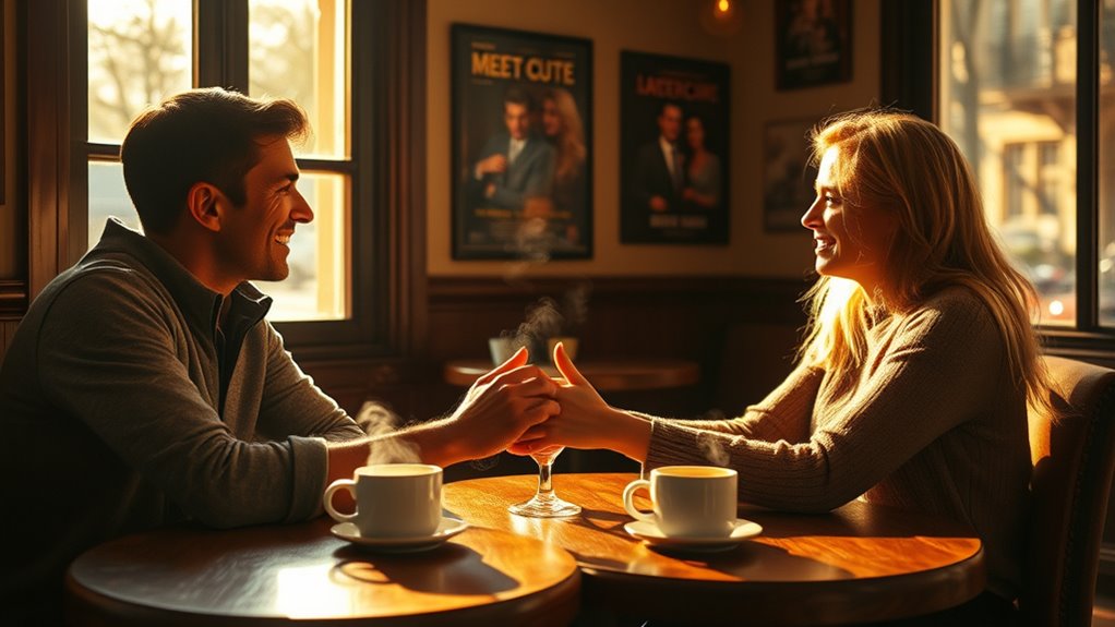 coffee shop romantic moments