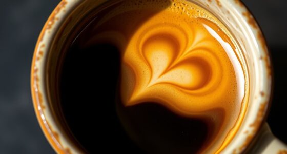 coffee steam and crema