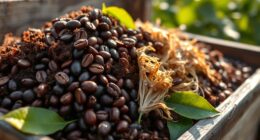 composting coffee pulp husks