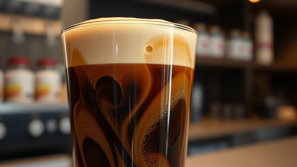 creamy nitrogen infused coffee