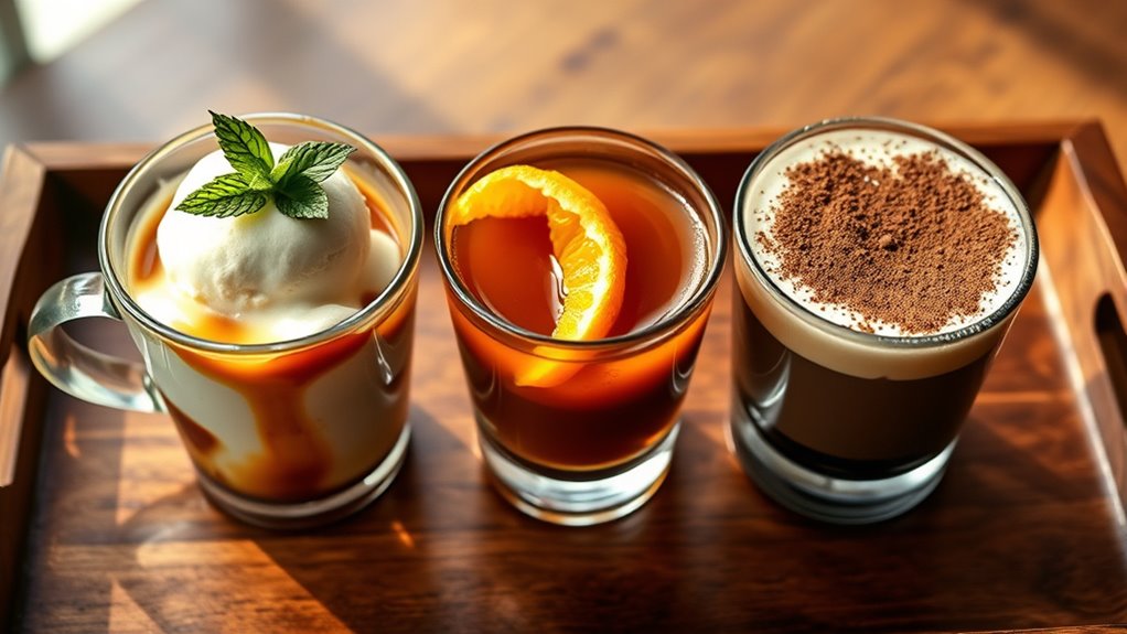creative flavored affogato options