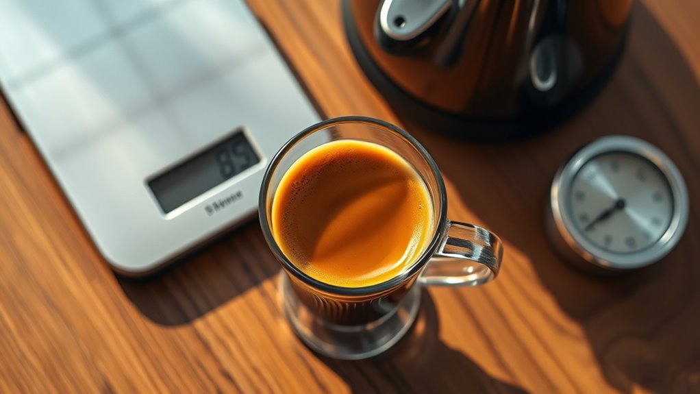 espresso timing yield ratio