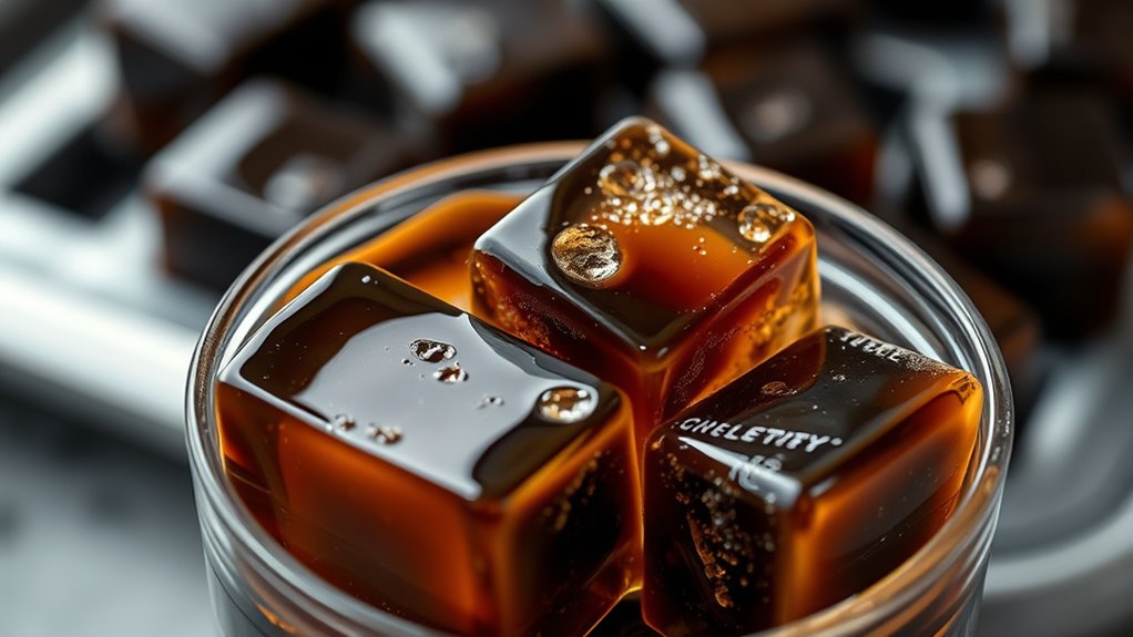 freeze brewed coffee cubes