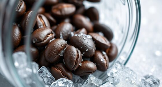 freezing preserves coffee freshness