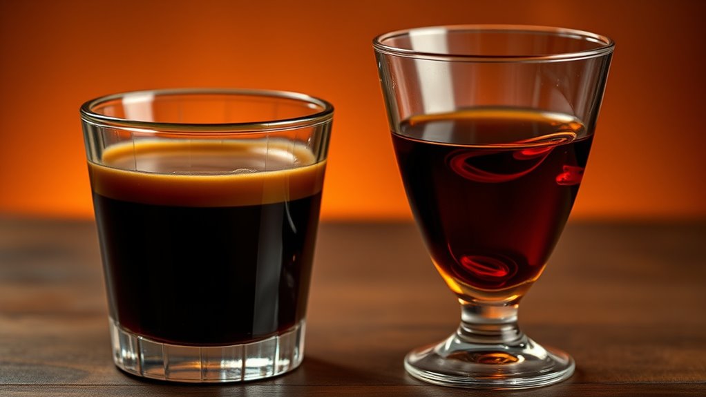 herbal bitterness complements espresso