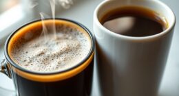 hot versus cooled coffee