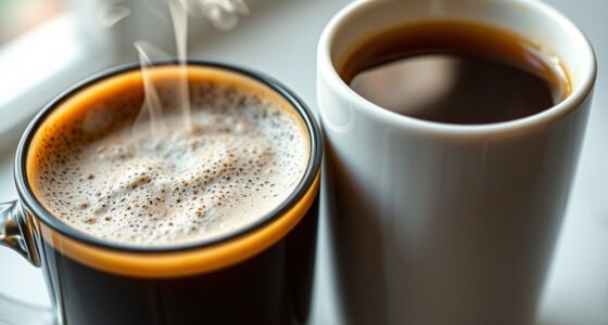 hot versus cooled coffee