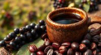 kenyan coffee with blackcurrant