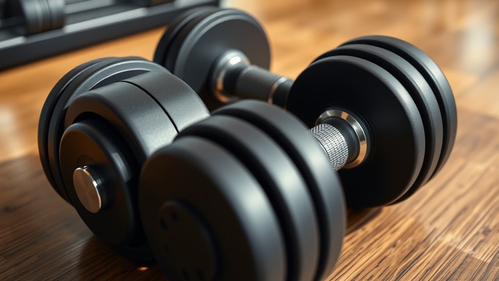 key adjustable dumbbell features
