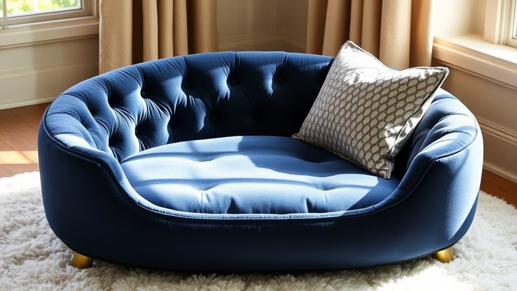 luxury dog beds selection