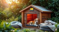 luxury heated pet housing