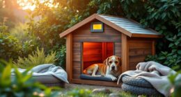 luxury heated pet housing
