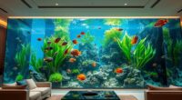 luxury home aquarium showcase