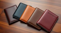 luxury leather passport sets