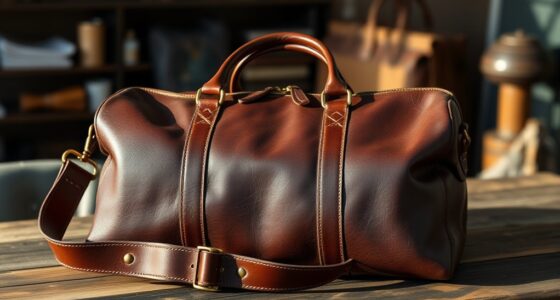 luxury leather weekend bags
