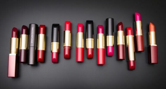 luxury lipstick collection showcase