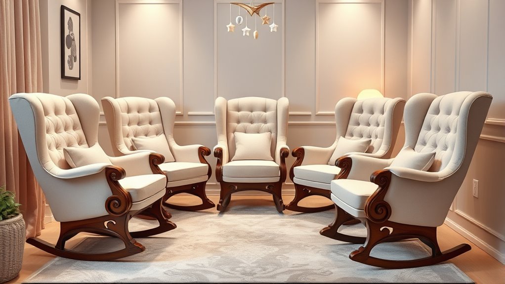 luxury nursery rocking chairs