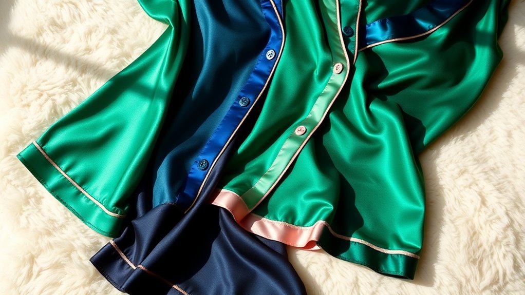 luxury silk pajama sets