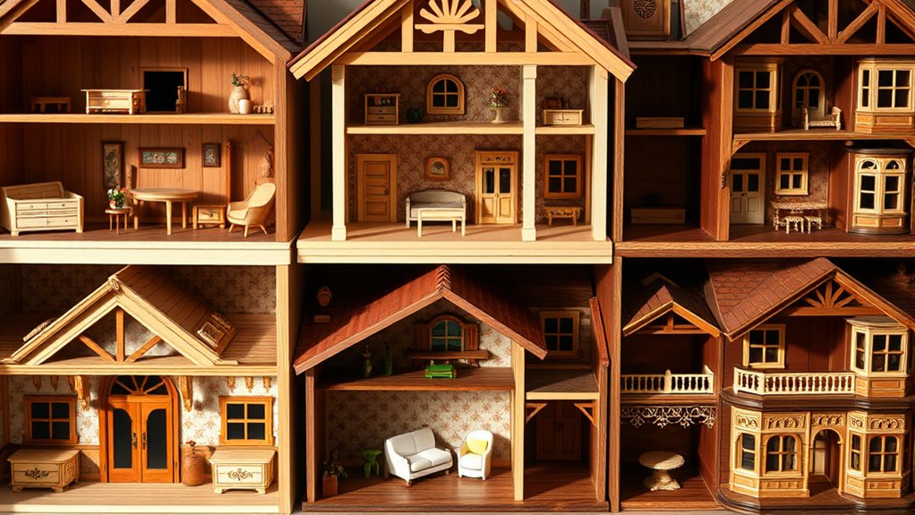 luxury wooden dollhouses collection