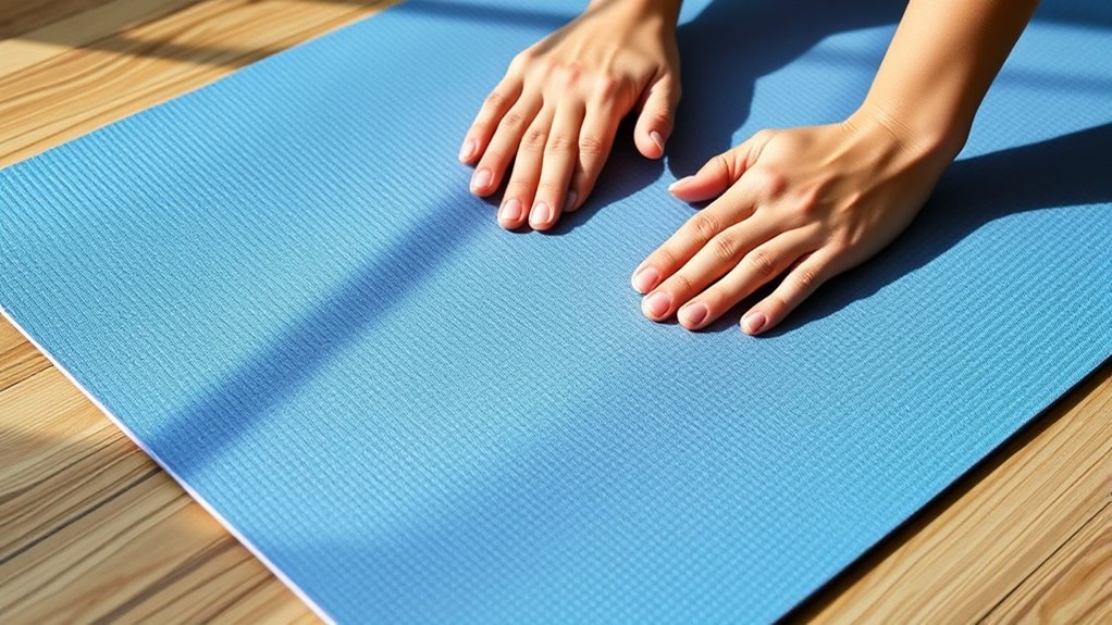luxury yoga mat support
