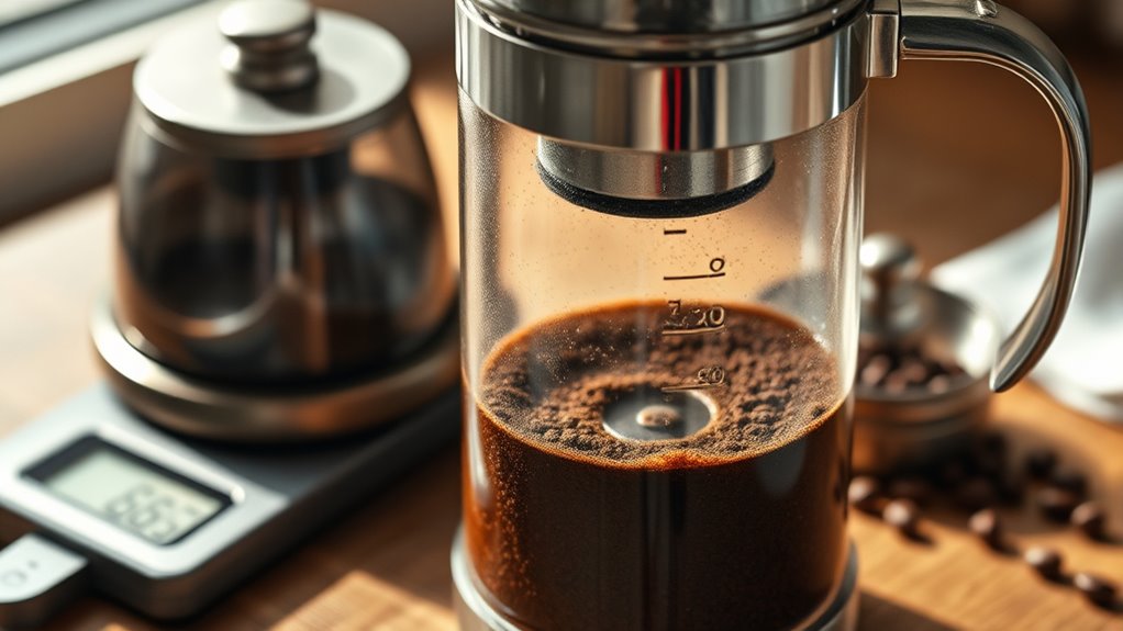 master french press brewing