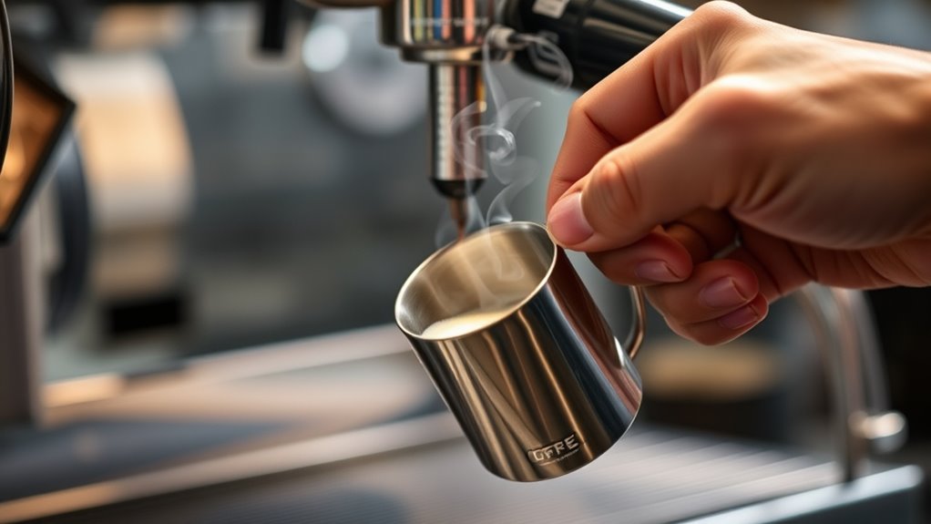 master small pitcher steaming