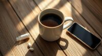 morning coffee boosts cortisol