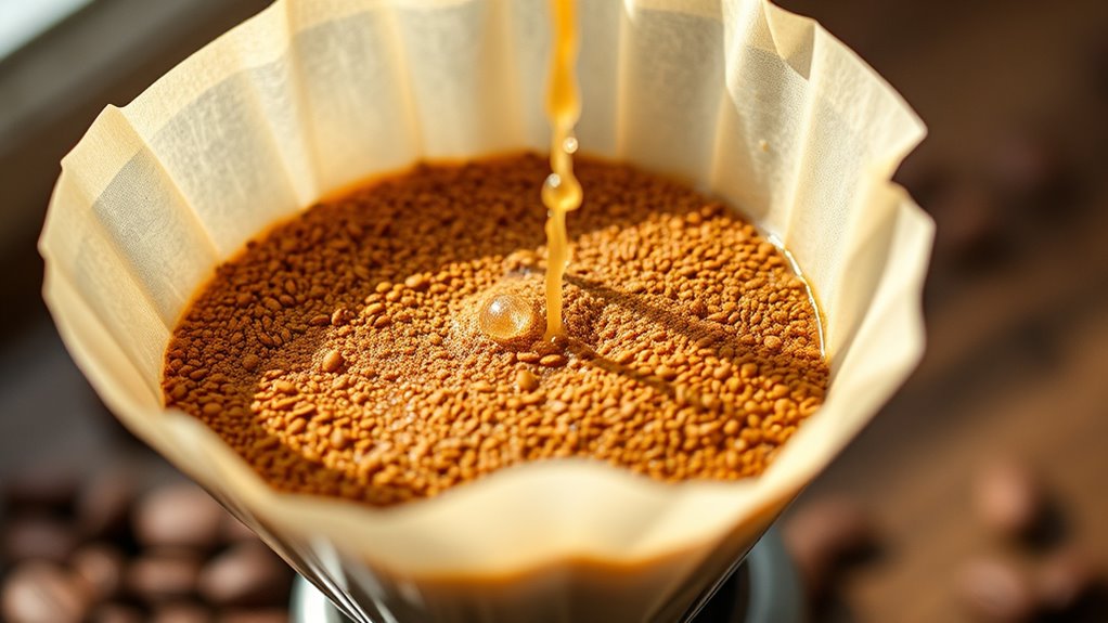 optimal coffee blooming process