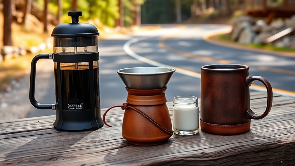 portable travel coffee station