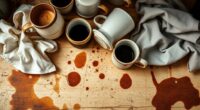 removing coffee stains effectively