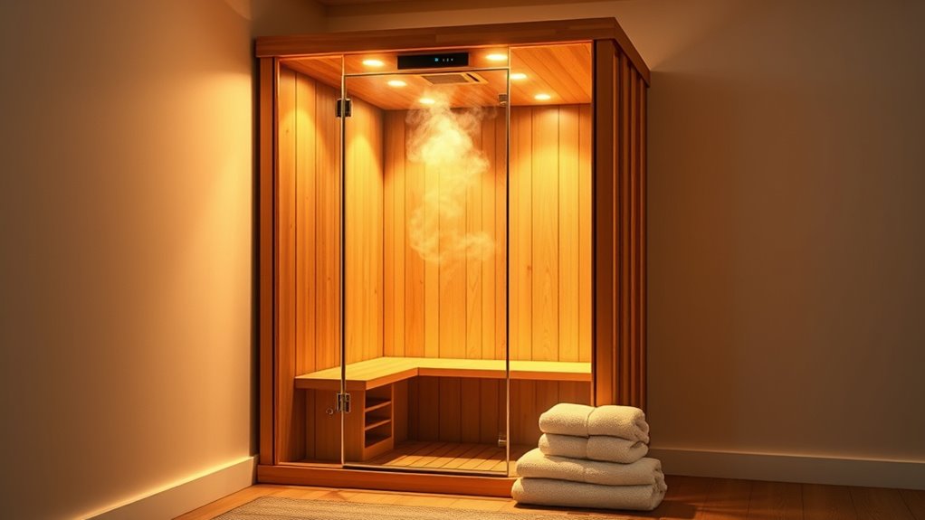 sauna features and safety