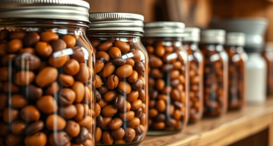 seal beans in airtight containers
