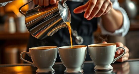 serve fresh hot coffee