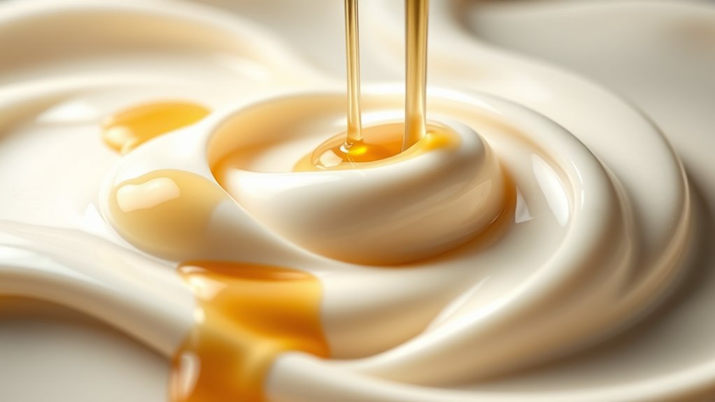 silky syrupy cream texture