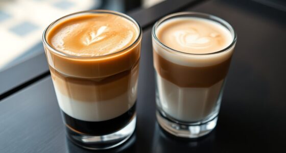 small espresso milk differences