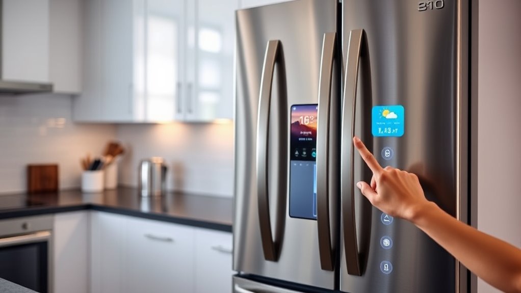 smart fridge touch screen features