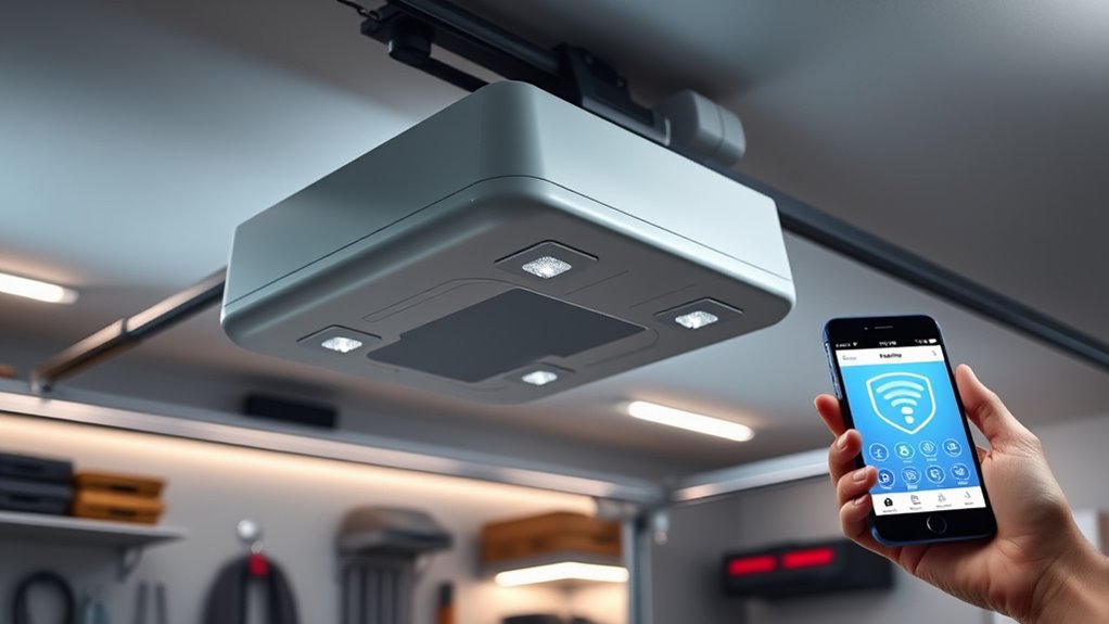 smart garage door features