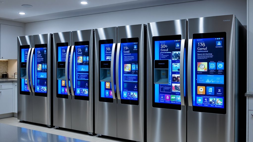 smart refrigerators with touch screens