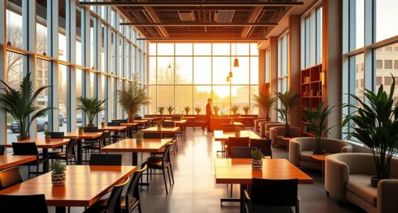 study friendly caf layouts