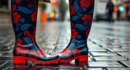 stylish waterproof rain boots