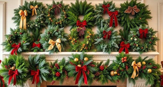 top festive mantel decor