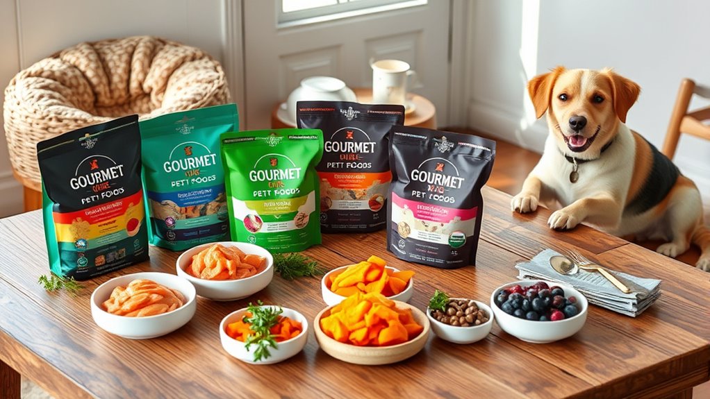 top gourmet pet food brands