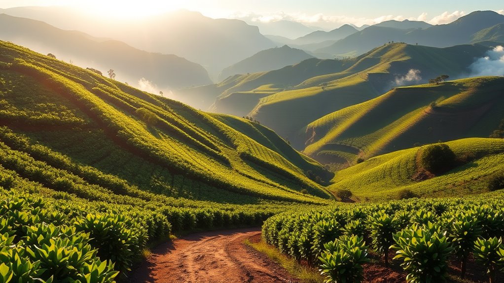 traditional high altitude coffee farming