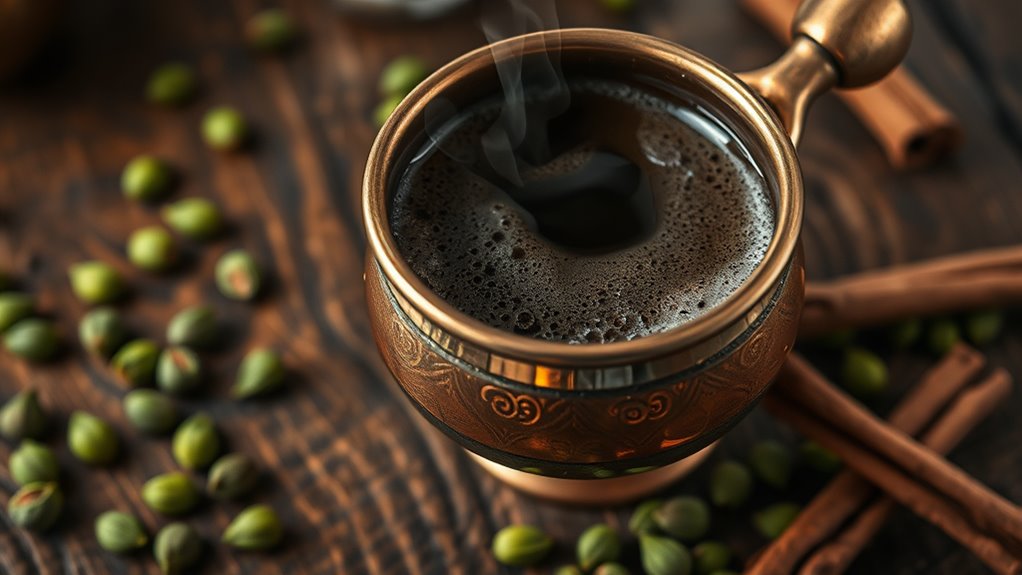 turkish coffee with spices
