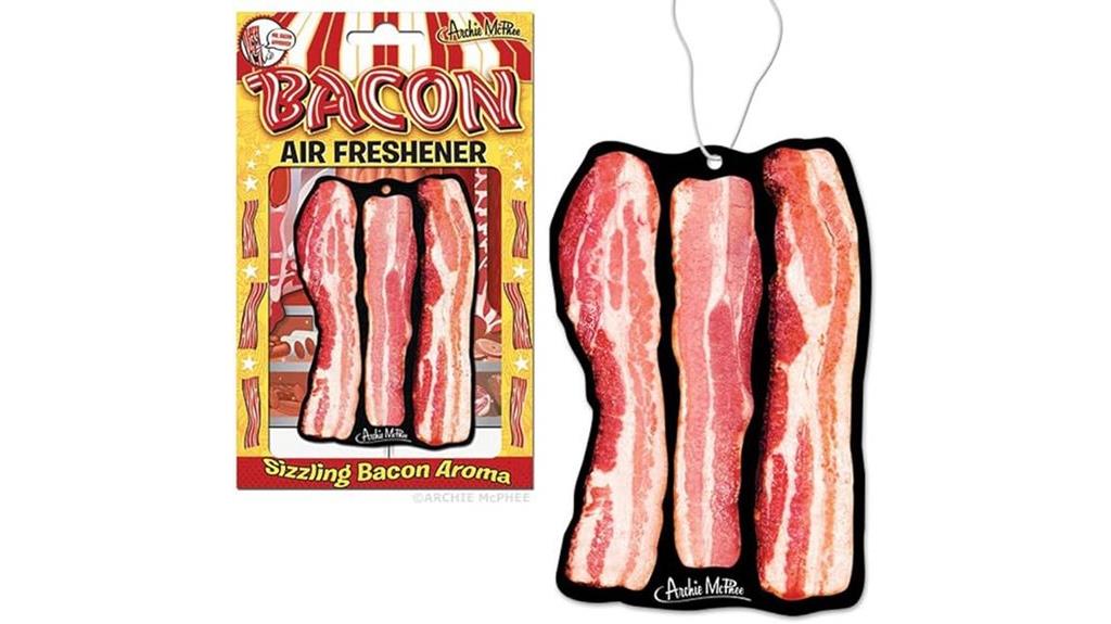 bacon scented car air freshener