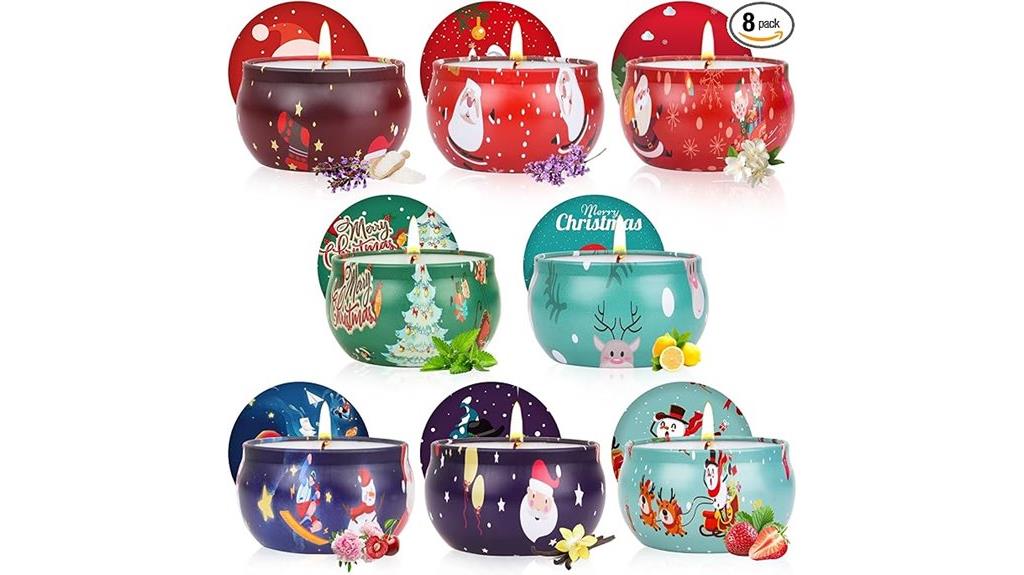 christmas scented candle set